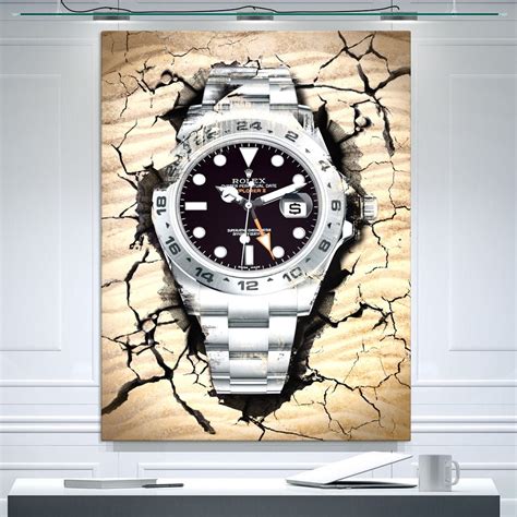 rolex watch canvas art|rolex watch artwork poster.